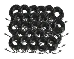 27x UTP s�ov� kabel Patch s koncovkami RJ45 �ern� - 1460 K�