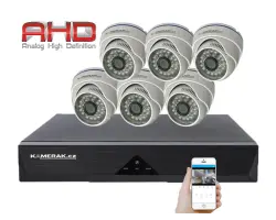 6 kamerov� AHD set WN6-51E 5Mpx 1920p, H.265, CZ menu - 7690 K�
