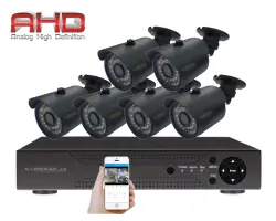6 kamerov� AHD set WN6-58E s mic 5Mpx 1920p, H.265, CZ menu - 8290 K�