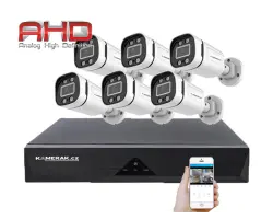 6 kamerov� AHD set WN6-59E s mic 5Mpx 1920p, H.265, CZ menu - 7790 K�