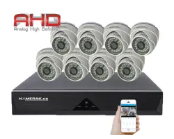 8 kamerov� AHD set WN8-51E 5Mpx 1920p, H.265, CZ menu - 9190 K�