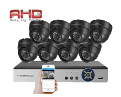8 kamerov� AHD set HE8-64E 5Mpx 1920p, H.265, CZ menu - 9990 K�