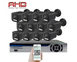 12 kamerov� AHD set HE12-56E 5Mpx 1920p, H.265, CZ menu - 15890 K�