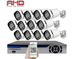 12 kamerov� AHD set HE12-59E 5Mpx 1920p, H.265, CZ menu - 15290 K�