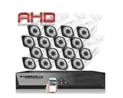 16 kamerov� AHD set WN16-60E 5Mpx s mic , H.265, CZ menu - 18490 K�
