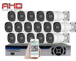 16 kamerov� AHD set HE16-63E 5Mpx 1920p, H.265, CZ menu - 20390 K�