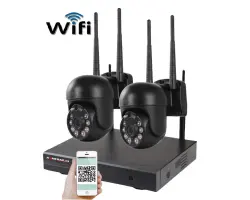 Bezdr�tov� 2 kamerov� set WiFi IP Pro WIP2-309C Black, 5MPx,  PTZ, CZ menu - 5290 K�