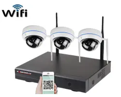 Bezdr�tov� 3 kamerov� set WiFi IP PRO WIP3-104B 3MPx, CZ menu - 4690 K�