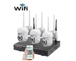 Bezdr�tov� 3 kamerov� set WiFi IP Pro WIP3-108B 3MPx, PTZ, CZ menu - 5990 K�