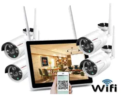 Bezdr�tov� 4 kamerov� set WiFi IP PRO WIP4-152B 11,6"LCD, 3MPx, CZ menu - 8990 K�