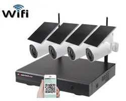 Bezdr�tov� sol�rn� 4 kamerov� system Wifi IP Pro WIP4-210B 4MPx, CZ menu - 8190 K�