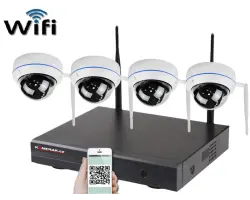 Bezdr�tov� 4 kamerov� set WiFi IP PRO WIP4-304C 5MPx, CZ menu - 6990 K�