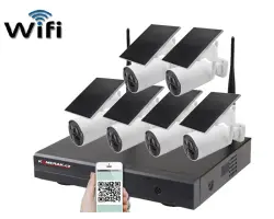 Bezdr�tov� sol�rn� 6 kamerov� system Wifi IP Pro WIP6-210B 4MPx, CZ menu - 11590 K�