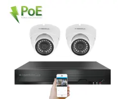 PoE IP 2 kamerov� set XM-202B 4MPx, CZ menu - 5090 K�
