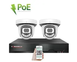 PoE IP 2 kamerov� set XM-212B 4Mpx, CZ menu - 5090 K�