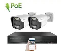 PoE IP 2 kamerov� set XM-214B 4MPx, CZ menu - 5090 K�