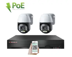 4K PoE IP 2 kamerov� set XM-PTZ-221D 5x zoom, 8Mpx, CZ menu - 8390 K�