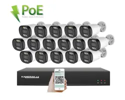 PoE IP 16 kamerov� set XM-1613B 4MPx, CZ menu - 29890 K�