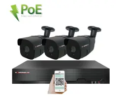PoE IP 3 kamerov� set XM-307B 4MPx, CZ menu - 6390 K�
