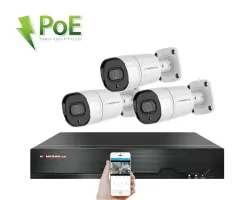 PoE IP 3 kamerov� set  XM-308B 4MPx, CZ menu - 5790 K�