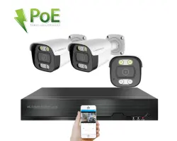 PoE IP 3 kamerov� set XM-314B 4MPx, CZ menu - 6390 K�