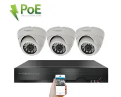 4K PoE IP 3 kamerov� set XM-302D 8MPx, CZ menu - 8290 K�