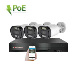 4K PoE IP 3 kamerov� set XM-313D 8MPx, CZ menu - 8390 K�