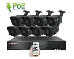 4K PoE IP 8 kamerov� set XM-807D 8MPx, CZ menu - 18290 K�