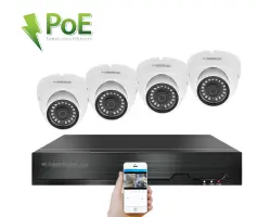PoE IP 4 kamerov� set XM-402B 4MPx, CZ menu - 7690 K�