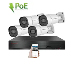 PoE IP 4 kamerov� set XM-408B 4MPx, CZ menu - 6790 K�