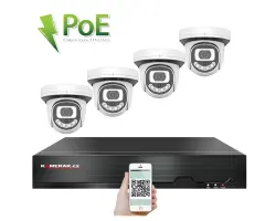 PoE IP 4 kamerov� set XM-412B 4MPx, CZ menu - 7690 K�
