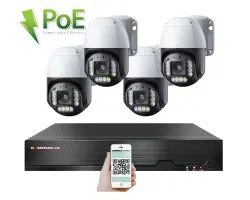 PoE IP 4 kamerov� set XM-PTZ-421B 5xZOOM 4Mpx, CZ menu - 11090 K�