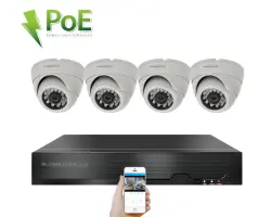 4K PoE IP 4 kamerov� set XM-402D 8MPx, CZ menu - 10190 K�