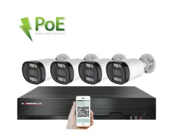 4K PoE IP 4 kamerov� set XM-413D 8MPx, CZ menu  - 10390 K�