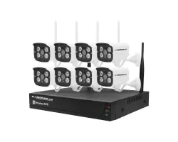 Bezdr�tov� 8 kamerov� set WiFi TUYA WTU8-034B, 3MPx, CZ menu - 10090 K�