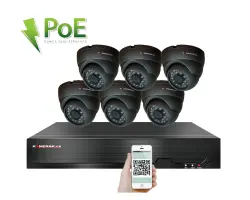 PoE IP 6 kamerov� set XM-611B 4MPx, CZ menu - 11190 K�