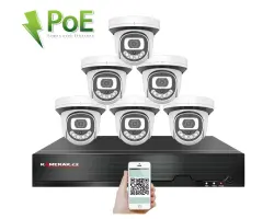 PoE IP 6 kamerov� set XM-612B 4MPx, CZ menu - 11190 K�
