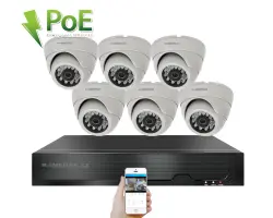 4K PoE IP 6 kamerov� set XM-602D 8MPx, CZ menu - 14990 K�