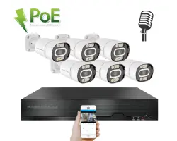 4K PoE IP 6 kamerov� set XM-603D 8MPx, CZ menu - 14990 K�