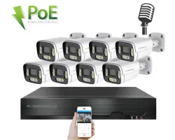 PoE IP 8 kamerov� set XM-806B 4MPx, CZ menu - 13690 K�