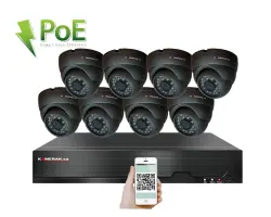 PoE IP 8 kamerov� set XM-811B 4MPx, CZ menu - 13690 K�
