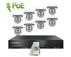 PoE IP 8 kamerov� set  XM-812B 4MPx, CZ menu - 13690 K�