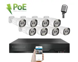 4K PoE IP 8 kamerov� set XM-803D 8MPx, CZ menu - 18790 K�