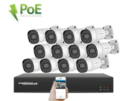 4K PoE IP 12 kamerov� set XM-1208D 8MPx, CZ menu - 29390 K�