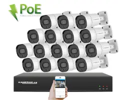 PoE IP 16 kamerov� set XM-1608B 4MPx, CZ menu - 26390 K�
