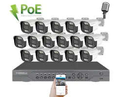 PoE IP 16 kamerov� set XM-1614B 4MPx, CZ menu - 29890 K�