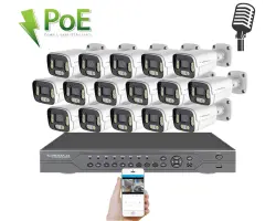 4K PoE IP 16 kamerov� set XM-1606D 8MPx, CZ menu - 40690 K�