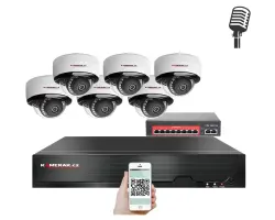 IP 6 kamerov� set  s extern�m PoE XM-605B-Ext. 4MPx, CZ menu - 10790 K�