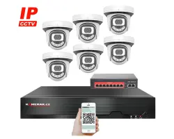 IP 6 kamerov� set  s extern�m PoE XM-612B-Ext. 4MPx, CZ menu - 10790 K�