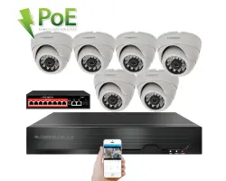 4K IP 6 kamerov� set s extern�m PoE XM-602D-Ext. 8MPx, CZ menu - 14690 K�